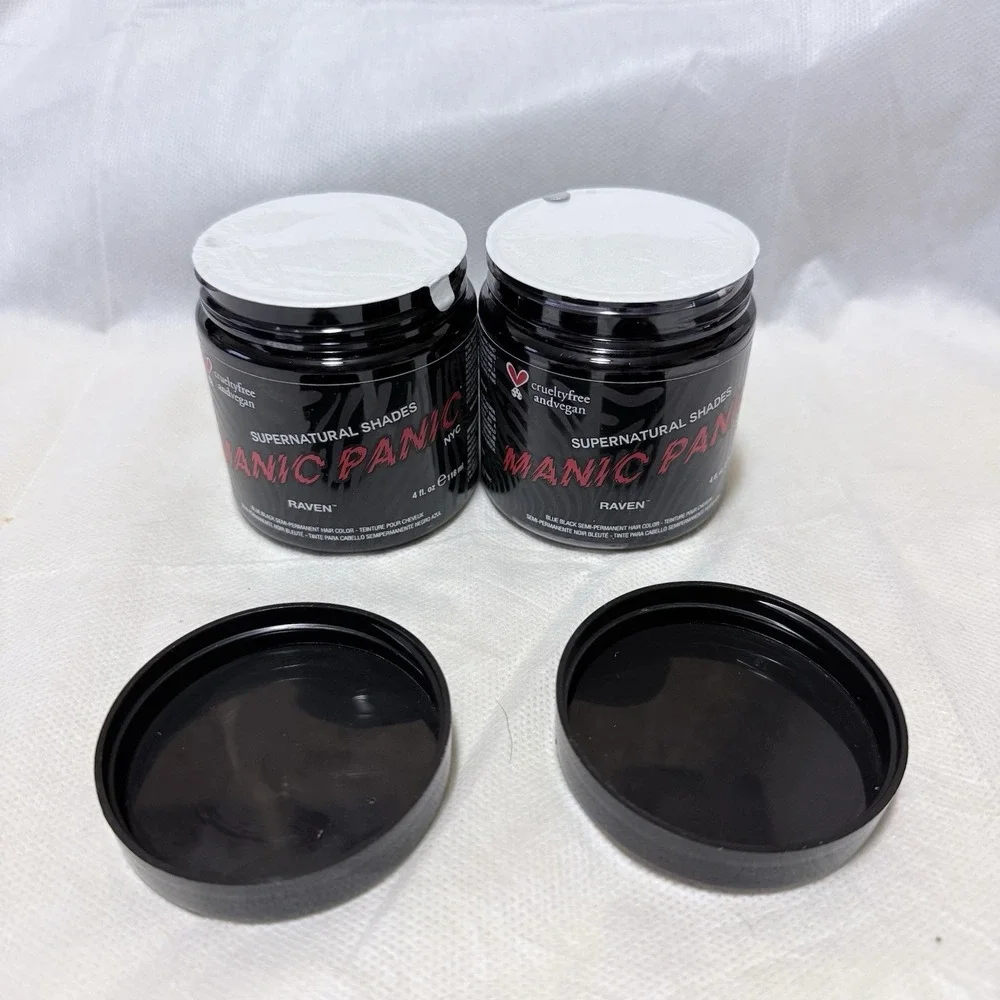 Lot Of 2 Manic Panic Raven‎ Vegan Semi Permanent Hair Dye Color 4 Oz